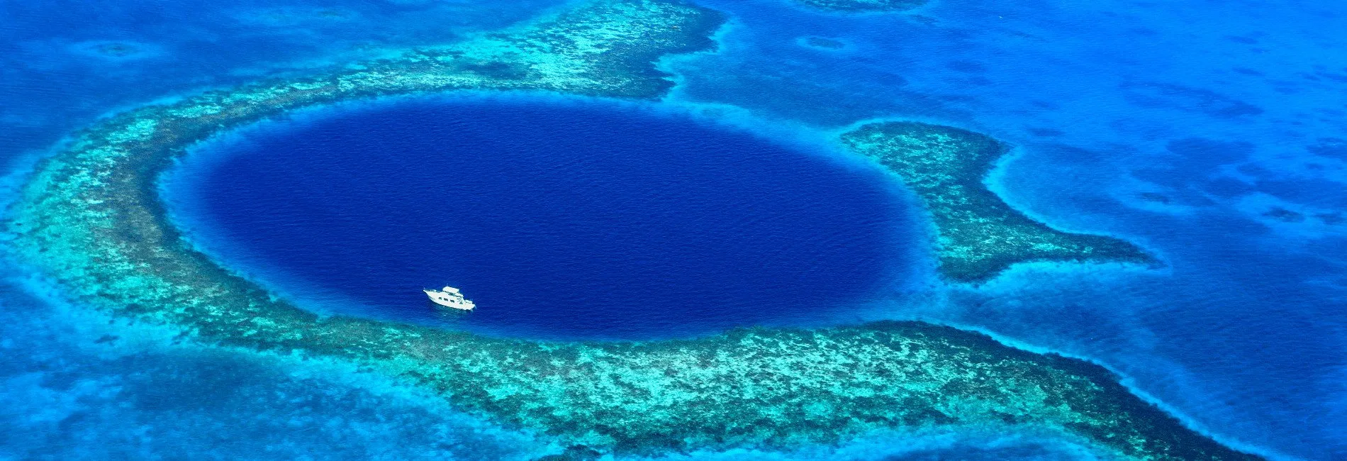 The Blue Hole on the Mesoamerican barrier reef