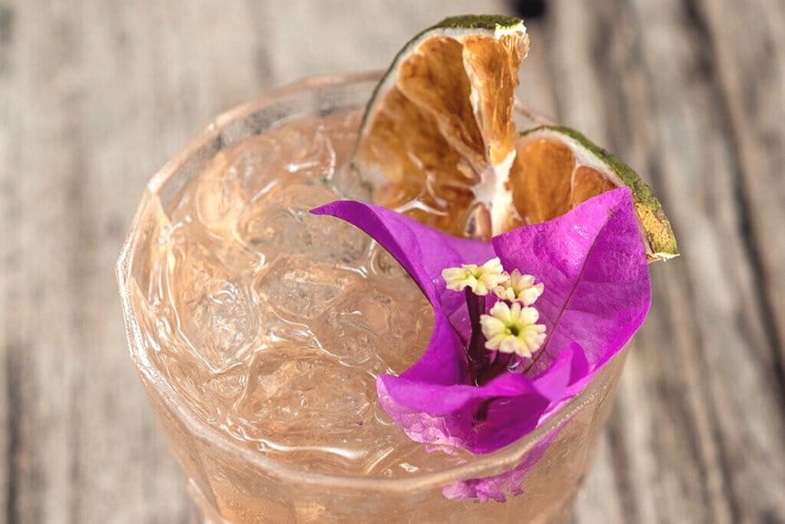 Fun cocktails at Piedrasanta Holbox restaurant