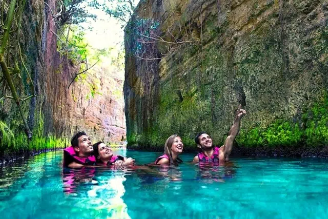 Having fun at the Adventure Parks in Playa del Carmen