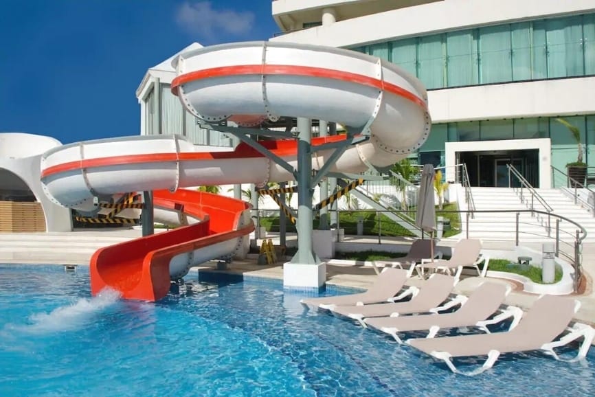 Waterslide at Beach Palace Resort in Cancun