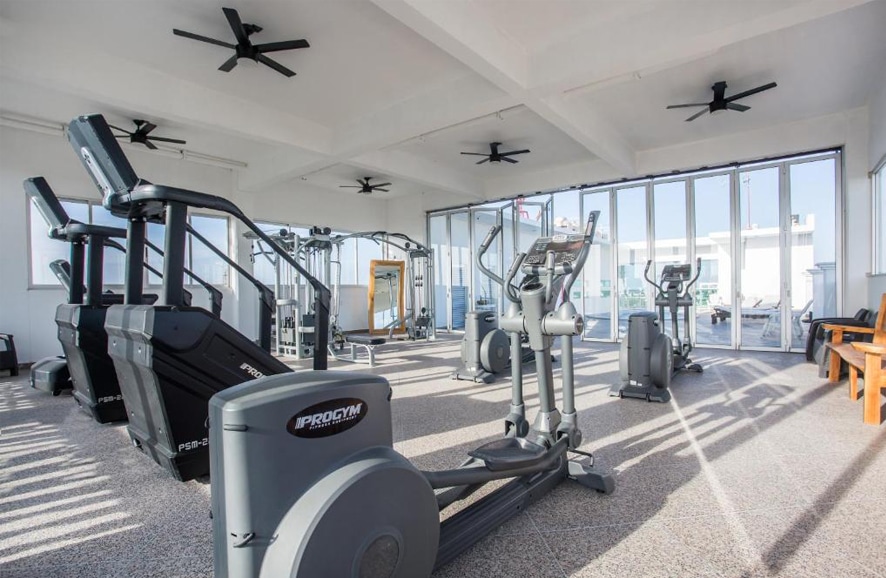 Gym at Capital O Cancun Hotel In Cancun Mexico