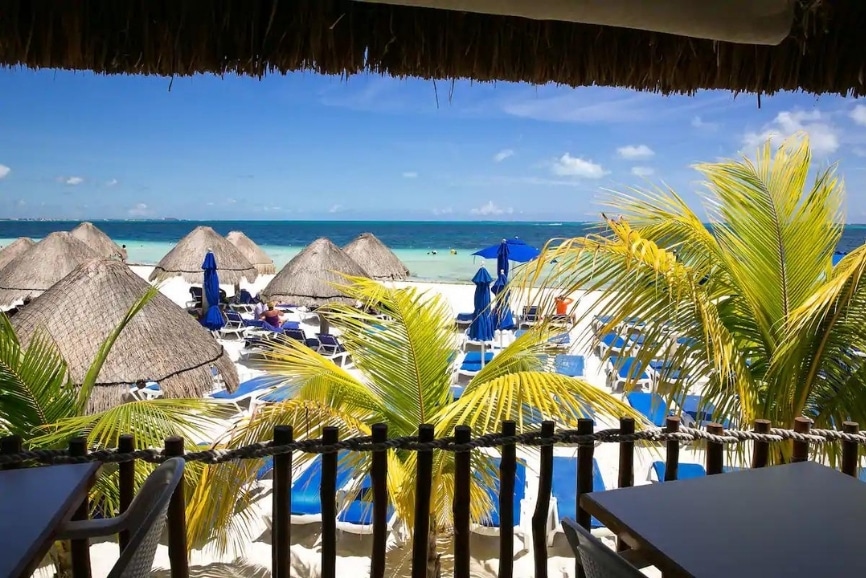 Views from the Hotel Casa Maya in Cancun
