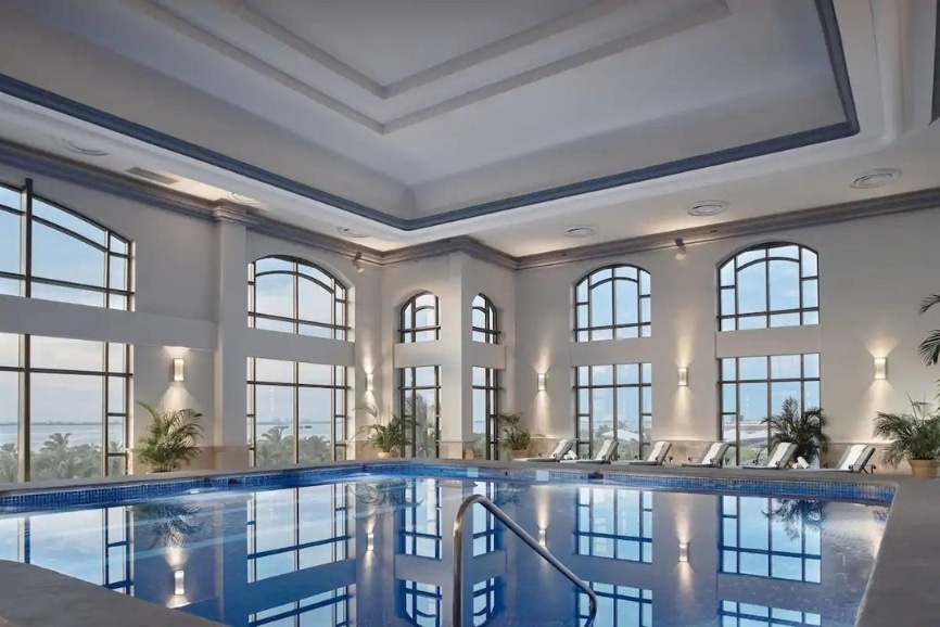 Indoor swimming pool at JW Marriott Cancun Resort and Spa