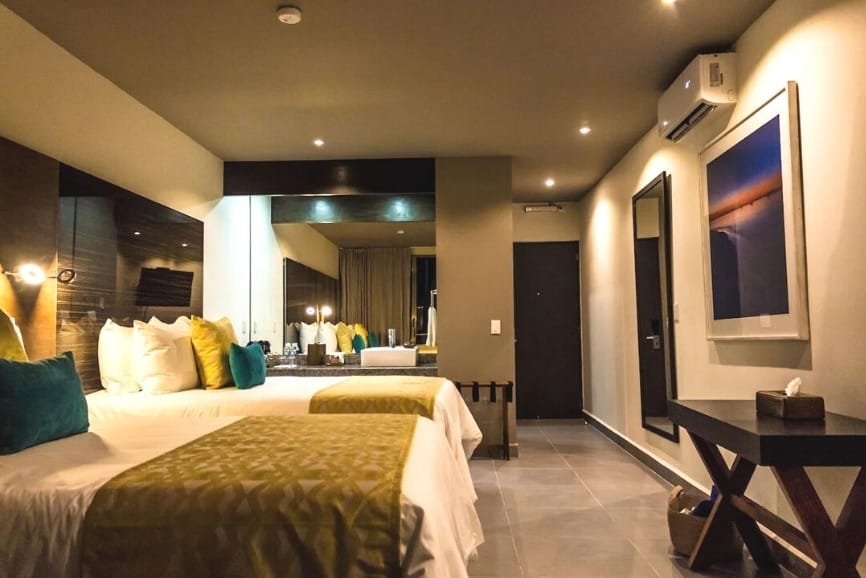 Double room at the Kabah Boutique Hotel in Cancun