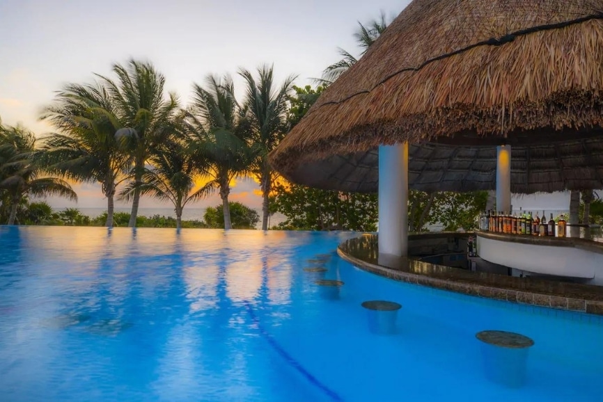 Outdoor pool at The Grand at Moon Palace in Cancun