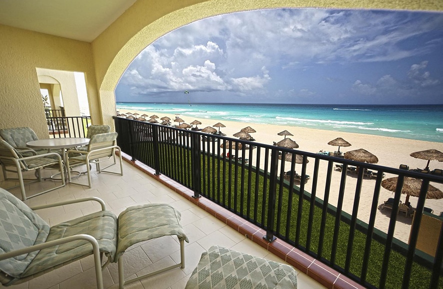 Balcony views at The Royal Islander in Cancun