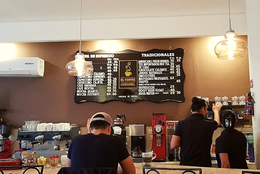 El Coffee Cozumel. One of the best restaurants in cozumel