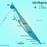 Isla Mujeres Map | Island Life Mexico Isla Mujeres Map