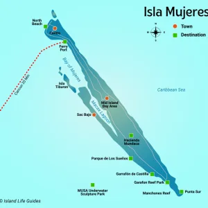 Isla Mujeres Map