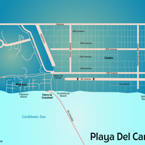 Playa Del Carmen Map