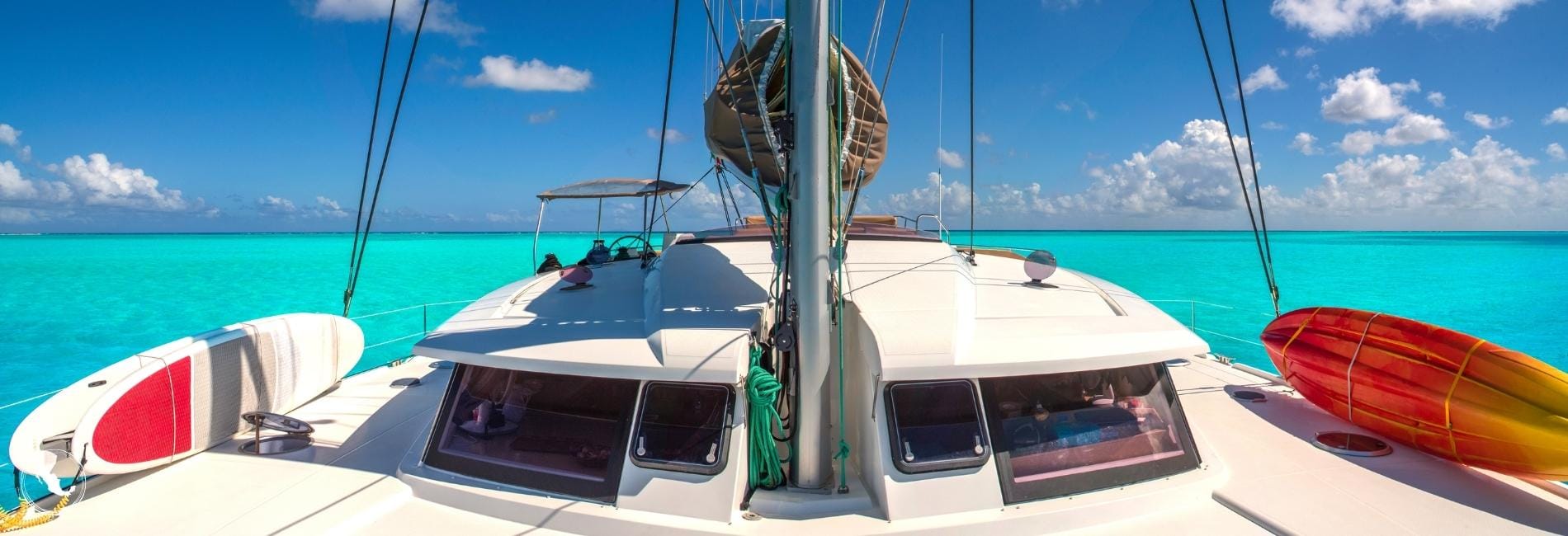 Catamaran sailing in Puerto Morelos