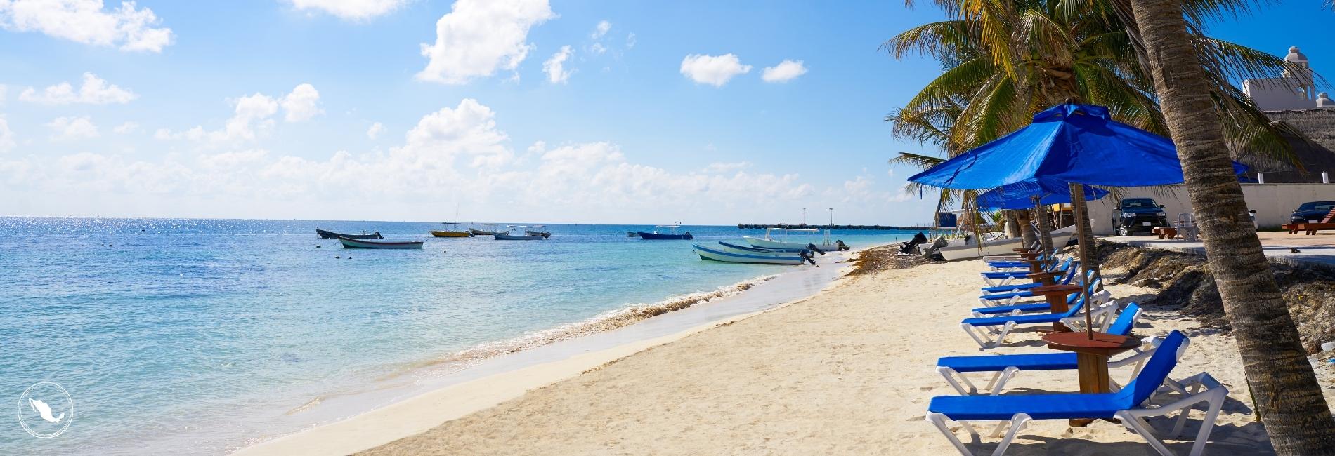 The beaches of Puerto Morelos