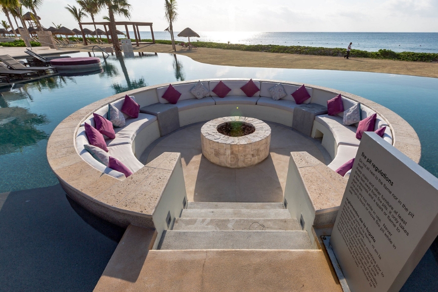 Pool lounge at Breathless Riviera Cancun