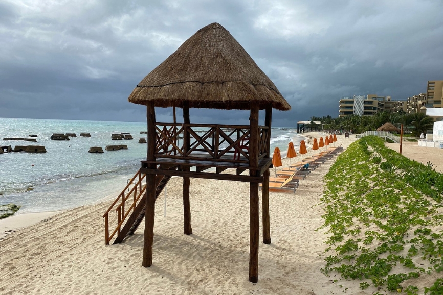Beach access at Nickelodeon Hotels & Resorts in Puerto Morelos