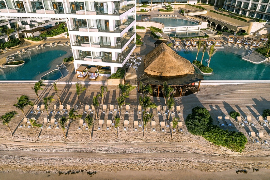 Beach access at Sensira Resort and Spa Riviera Maya in Puerto Morelos