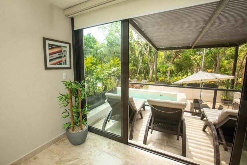 Private balcony at Xaha Villas Suites and Golf Resort in Akumal