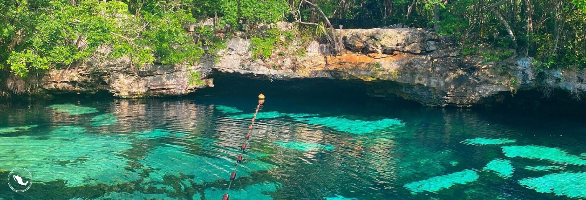 Swim in Cenote Azul in Bacalar Mexico