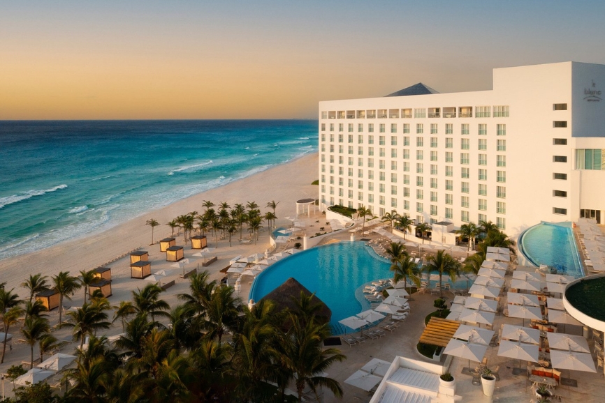 Sunset views at Le Blanc Resort & Spa Cancun