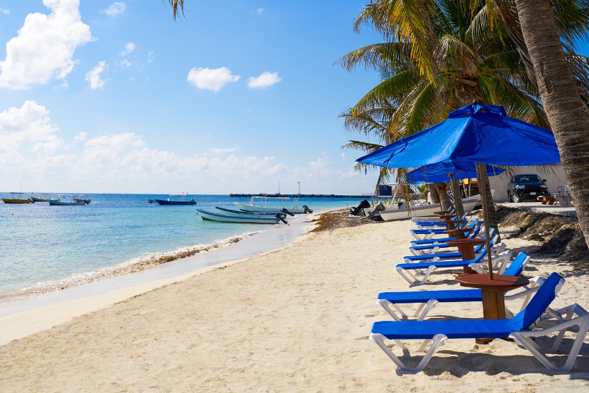 The beaches of Puerto Morelos