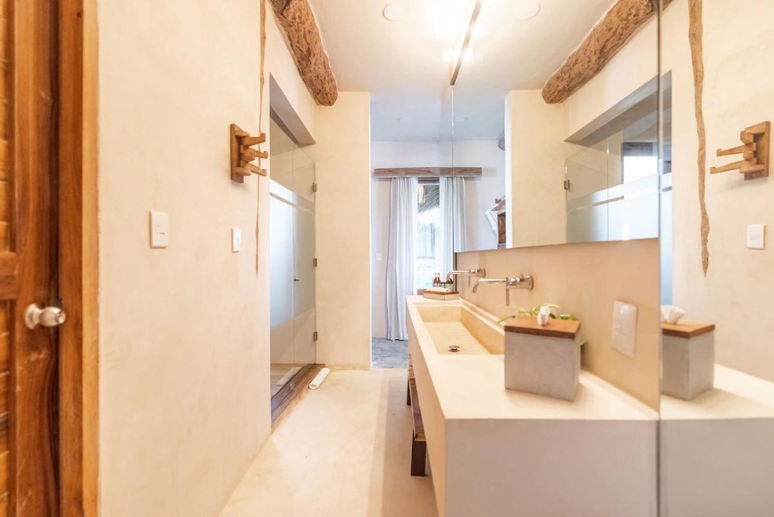 Bathroom at the Ahau Tulum Hotel