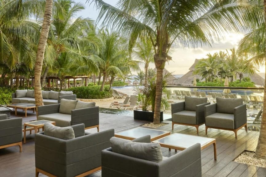 Lounge at the Fiesta Americana Condesa in Cancun