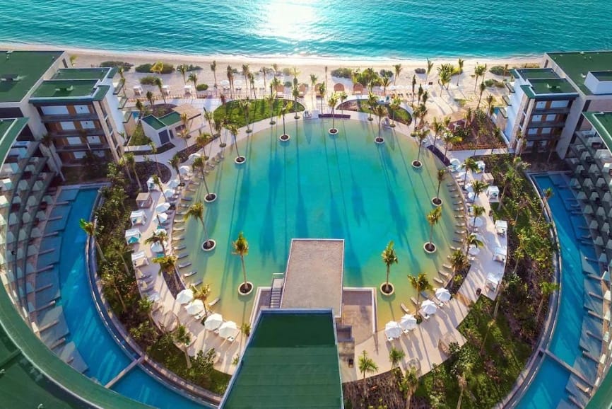 Overhead view at the Haven Riviera Cancun