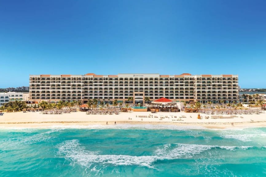 Beach front at the Hyatt Zilara Cancun Resort
