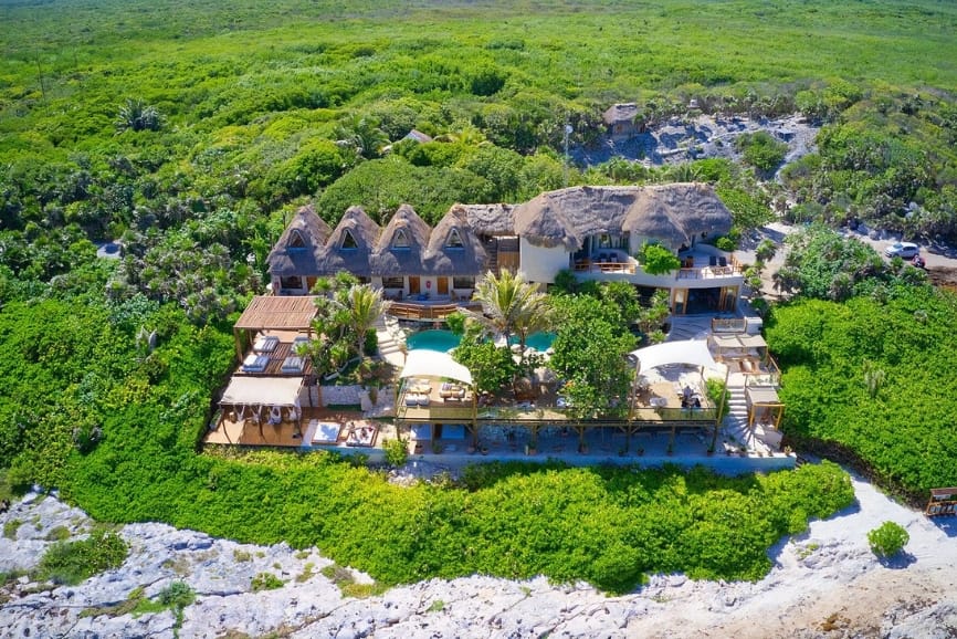 Exterior of the Mezzanine a Colibri Boutique Hotel in Tulum