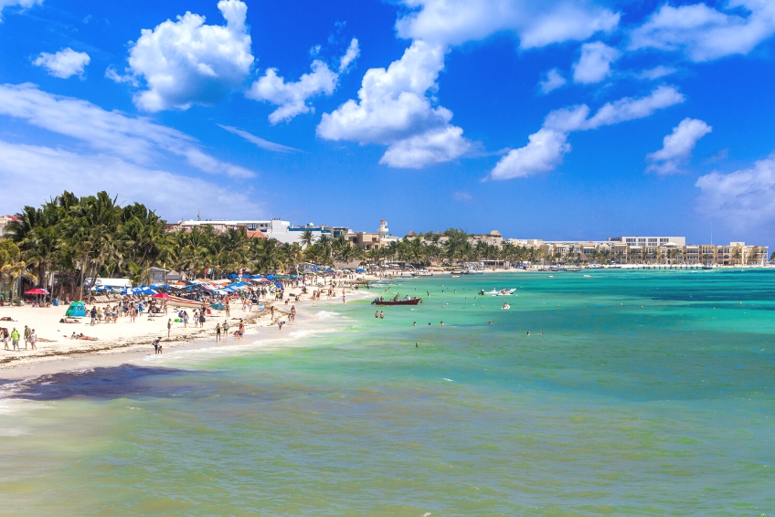 Beach in Playa del Carmen