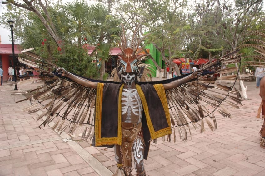 Traditional Mayan ceremony in Tulum in Riviera Maya Mexico