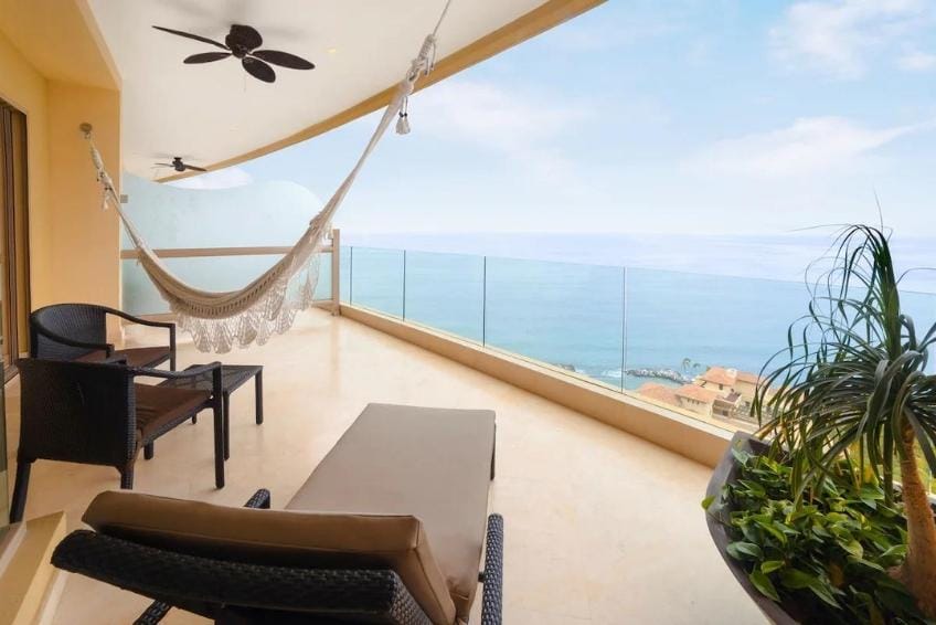 Balcony views at Garza Blanca Preserve Resort & Spa in Puerto Vallarta