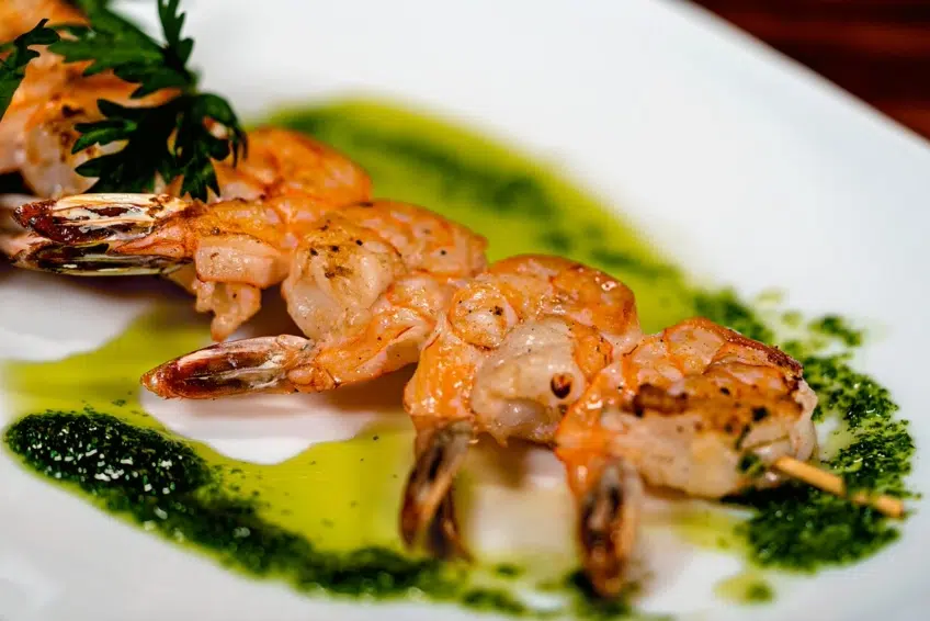 Fresh seafood at IXI Beach Seafood Restaurant in Isla Mujeres