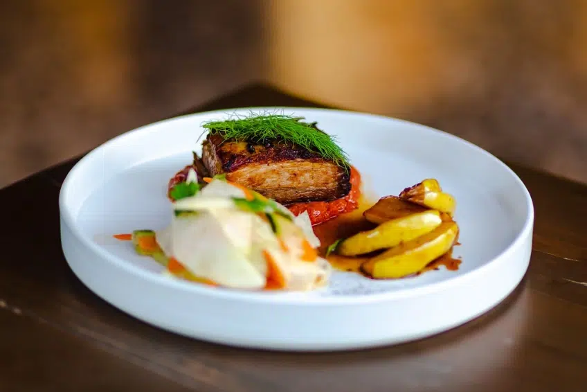 Fresh seafood at Ocean's Isla restaurant in Isla Mujeres