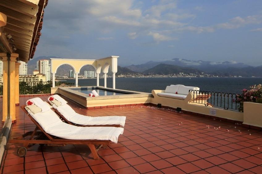 Private balcony at Velas Vallarta Suites Resort in Puerto Vallarta