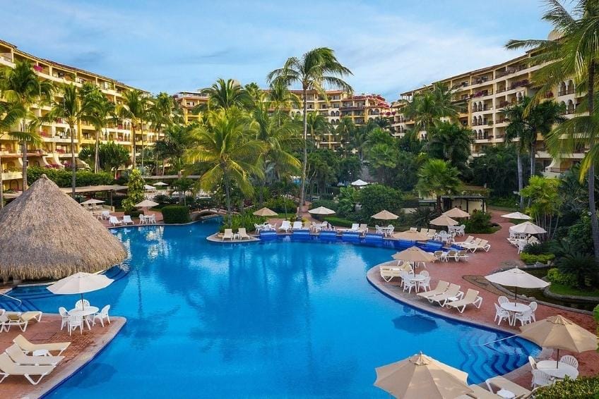 Swimming pool at Velas Vallarta Suites Resort in Puerto Vallarta