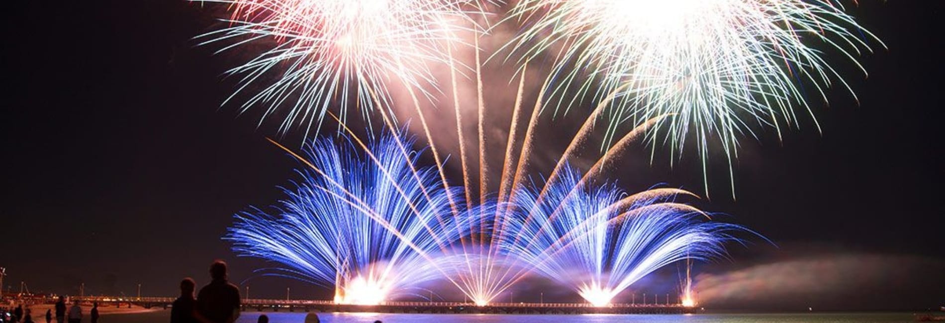 New Years fireworks in Cancun