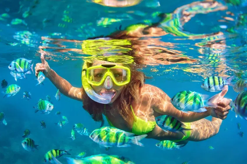 Snorkeling in Cancun, Mexico
