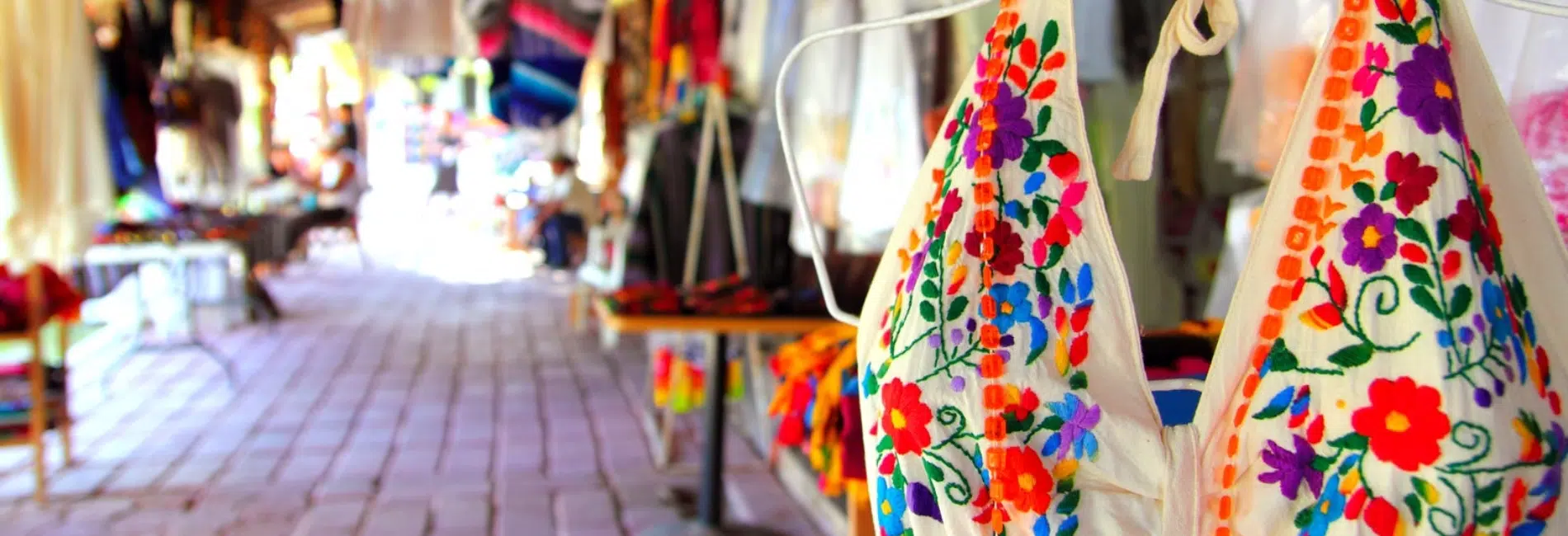 The artisan market in Puerto Morelos