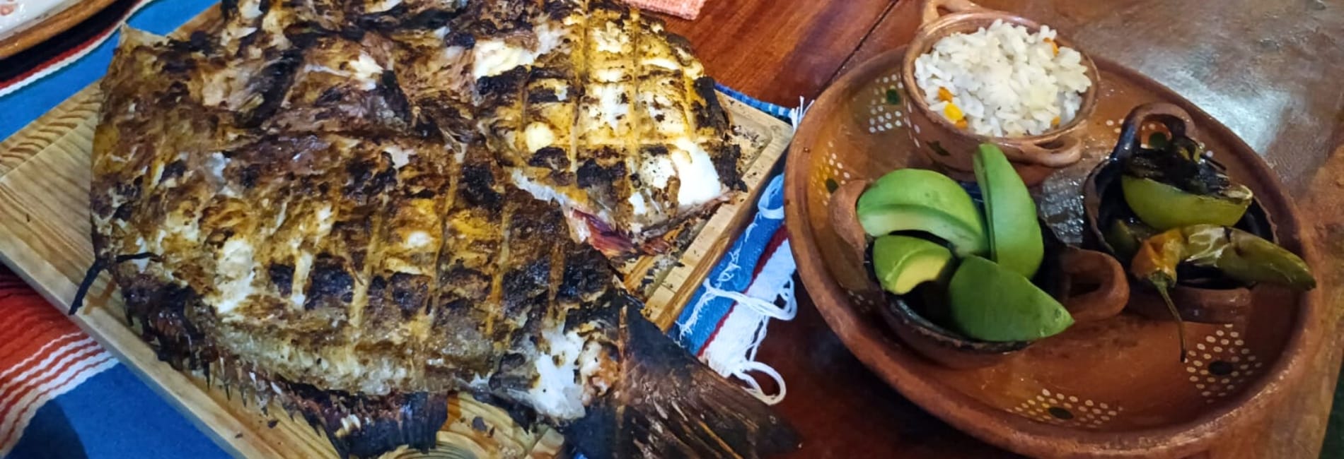 Dining at El Charro in Puerto Morelos, Mexico