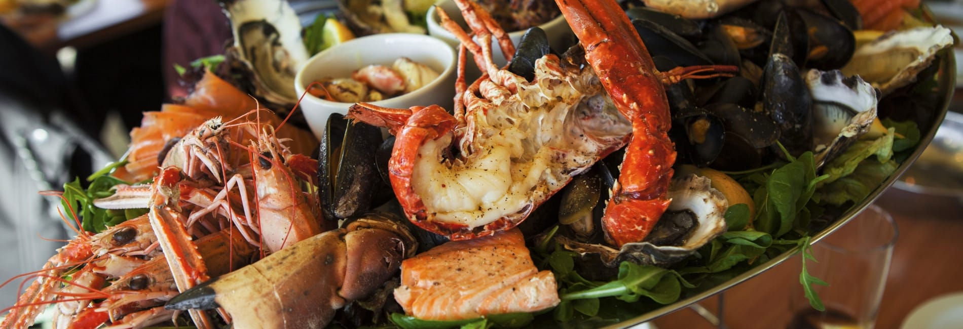 Fresh seafood in Holbox, Mexico