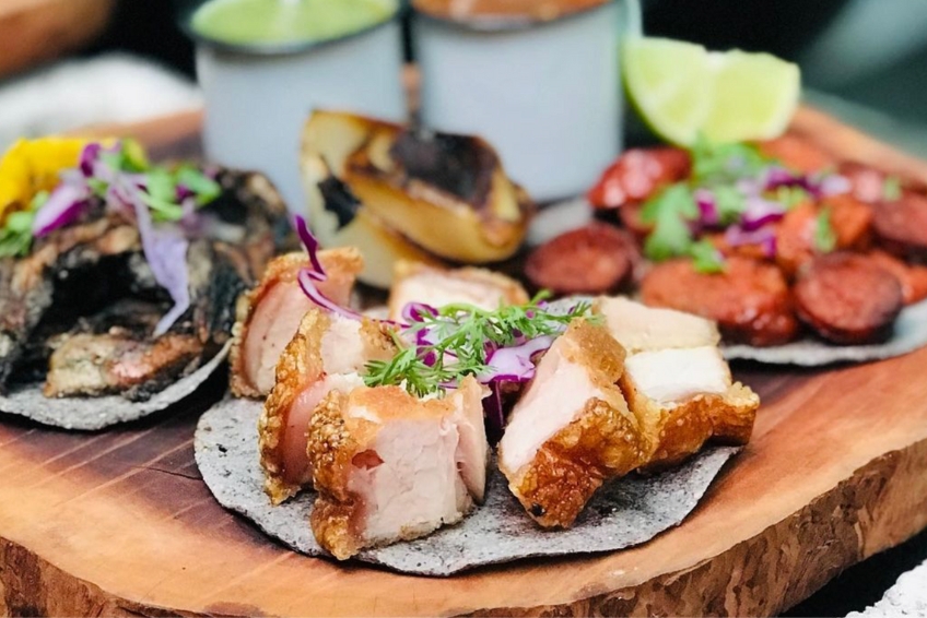 Delicious tacos at Pinshis Tacos in Holbox