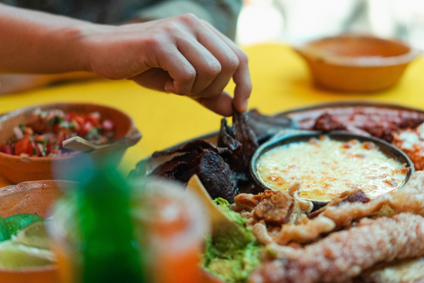 People taking a cooking class in Holbox, Mexico